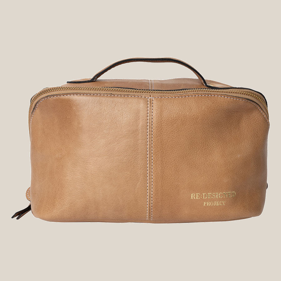 Re.designed Projekt 10 - stor strikketaske til opbevaring af garn, strikkepinde og tilbehør i farven Taupe